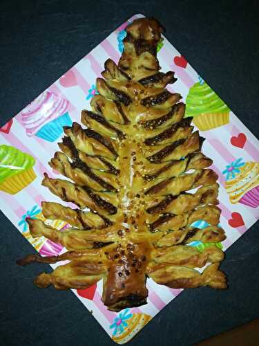 Sapin feuilleté au Nutella