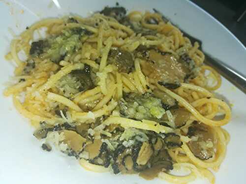 Spaghettis a la truffe et au parmesan