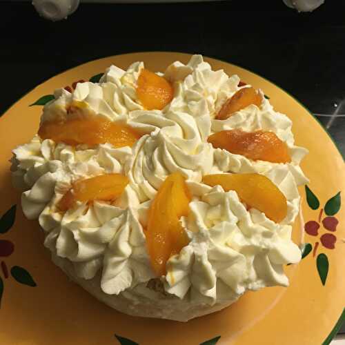 Sponge cake au mascarpone et brugnons