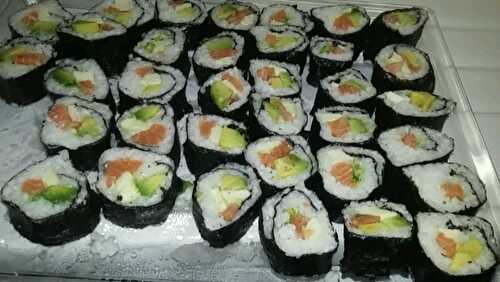 Sushis au saumon frais