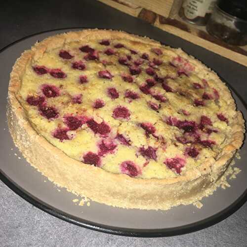 Tarte amandine au framboises sans gluten