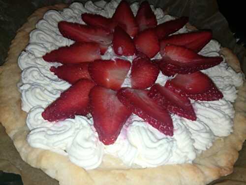 Tarte au fraise Nutella chantilly de mascarpone