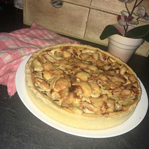 Tarte aux asperges et a la béchamel