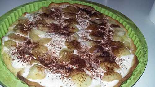 Tarte tiramisu au brugnons