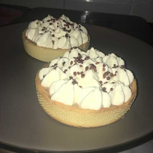 Tartelette chocolat caramel chantilly