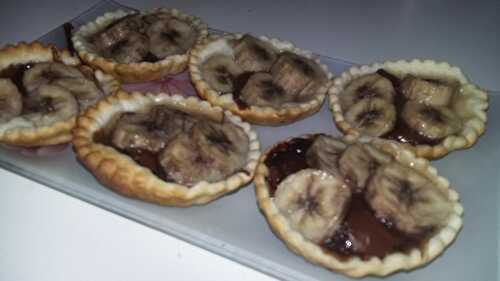 Tartelettes facile Nutella banane