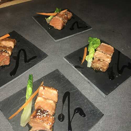Tataki de saumon - Notre amour de cuisine 