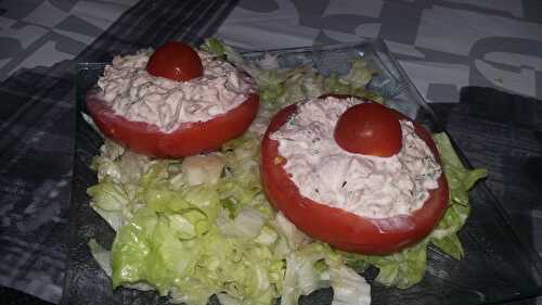 Tomates farcis a la sardine