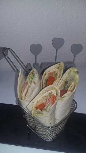 Wraps saumon avocat