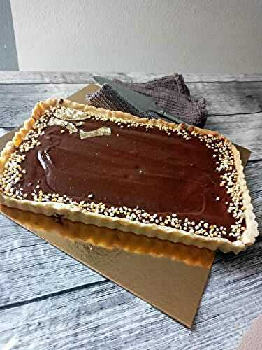 Tarte sablée au noix chocolat crème de châtaigne