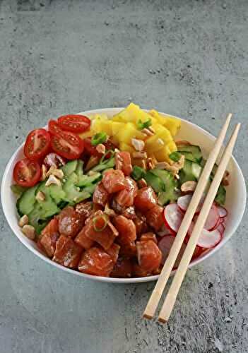 Poké bowl au saumon