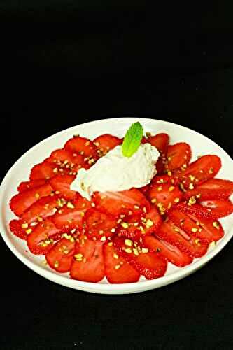 Carpaccio de fraises