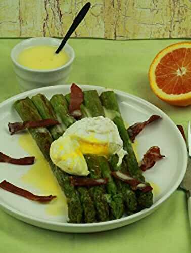 Oeufs pochés et asperges vertes d’Alsace