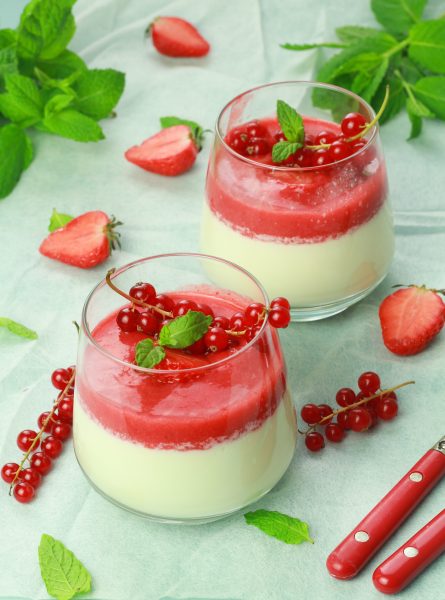 Panna cotta aux fruits rouges