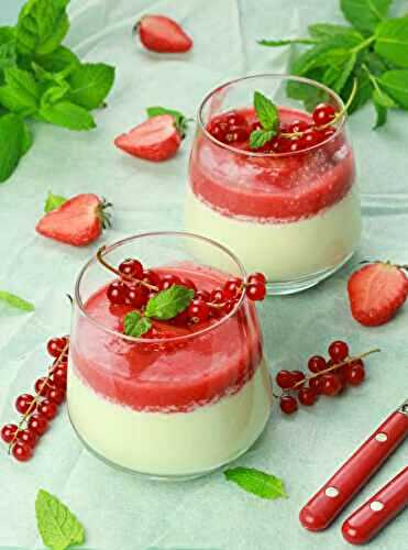 Panna cotta aux fruits rouges