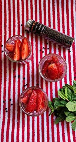 Salade de fraises au poivre de Kampot