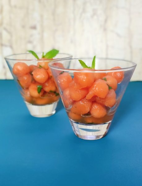 Salade de melon au gingembre et citron vert
