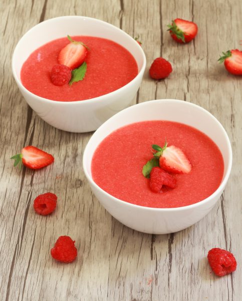 Gaspacho de fruits rouges