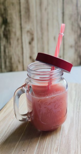 Smoothie pomme framboise