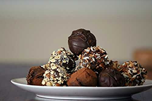 Truffes au chocolat et zestes d’orange