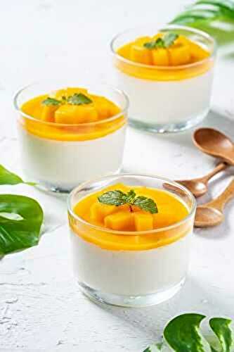 Panna cotta à la mangue et gingembre