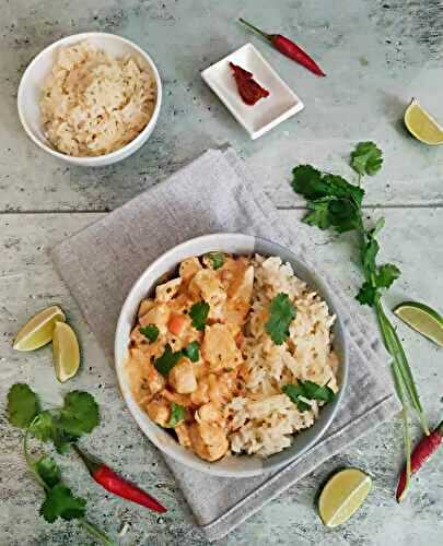 Poulet au curry rouge