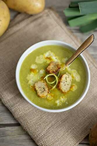 Velouté de poireaux et pommes de terre