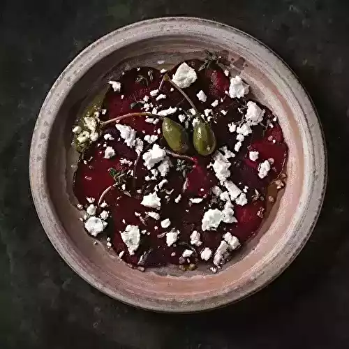 Carpaccio de betterave à la féta