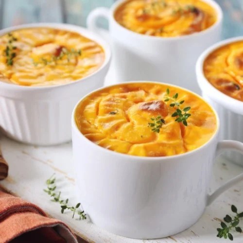Flans de carottes au chèvre