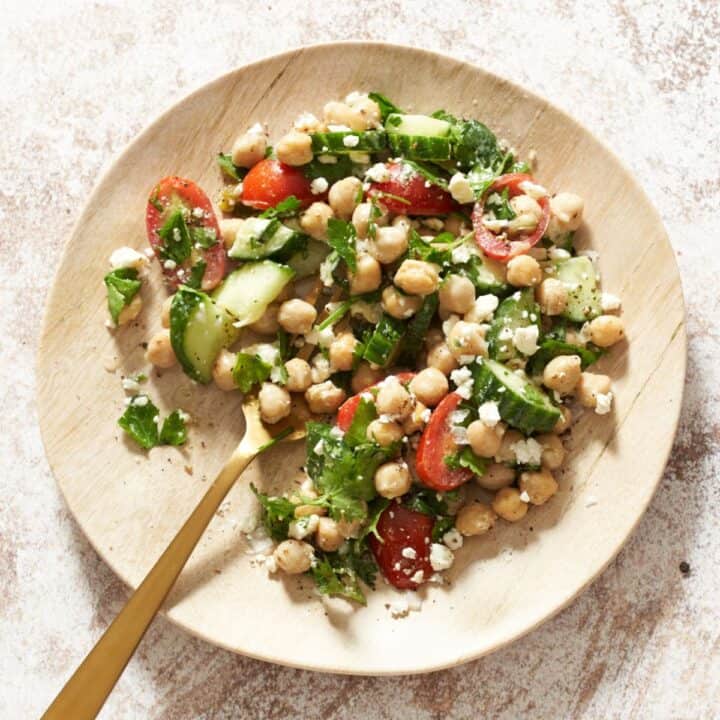 Salade de pois chiches au zaathar
