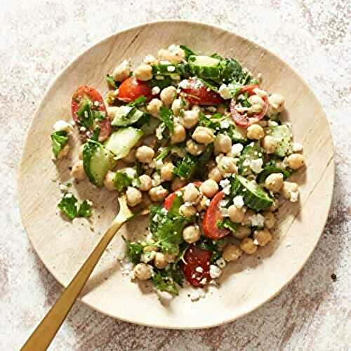 Salade de pois chiches au zaathar