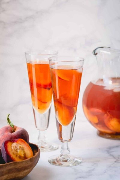 Thé glacé à la pêche