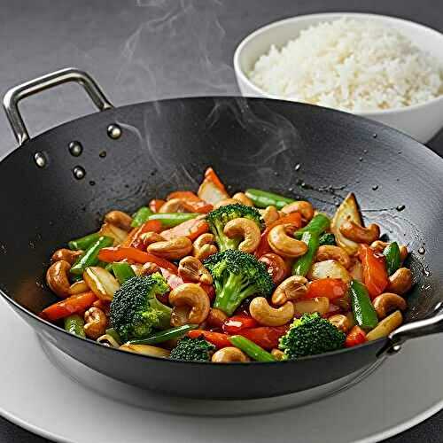 Wok de légumes aux noix de cajou
