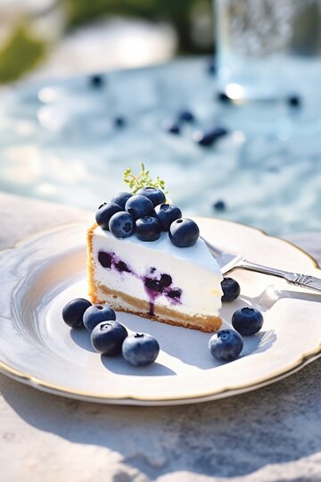 Cheesecake aux myrtilles