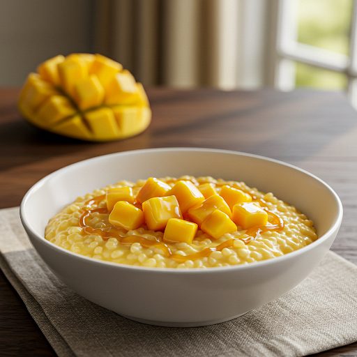 Riz au lait à la mangue