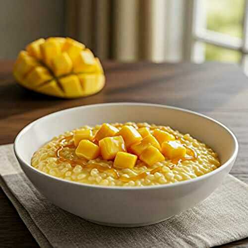 Riz au lait à la mangue