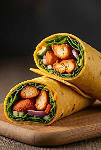 Wraps au poulet et épices tandoori