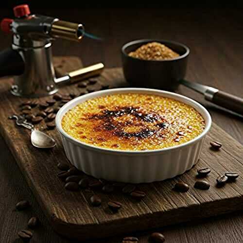Crème brûlée au café