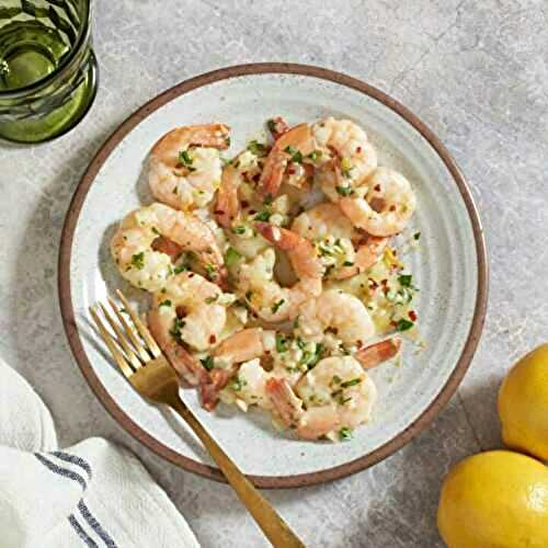 Gambas sautées à l’ail et au citron