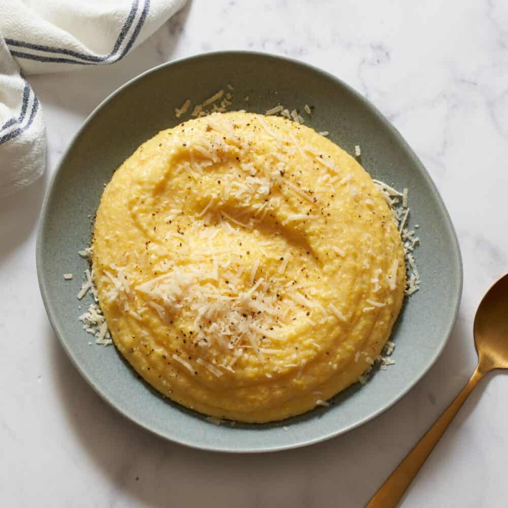 Polenta crémeuse au piment de Cayenne