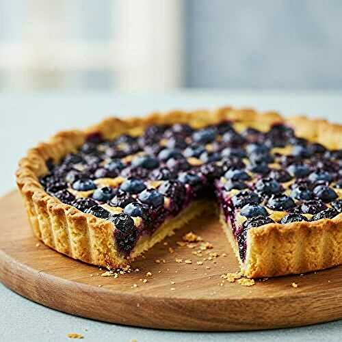 Tarte aux myrtilles et cannelle