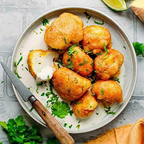 Tempuras de chou fleur au gingembre