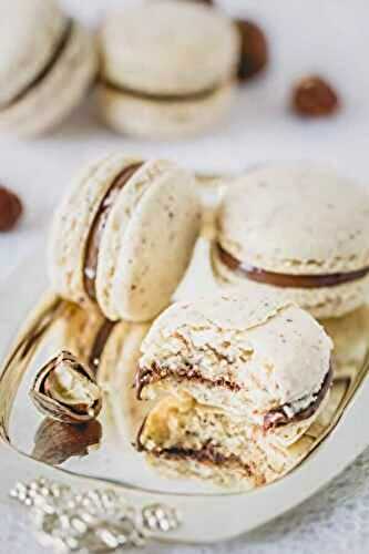 Macarons au chocolat et praliné