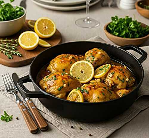 Sauté de poulet au citron