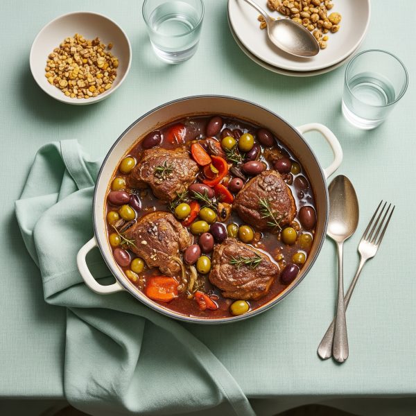 Sauté de veau aux olives