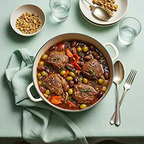 Sauté de veau aux olives