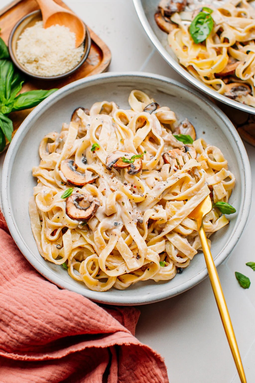 Tagliatelles aux champignons