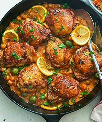 Tajine de poulet aux olives