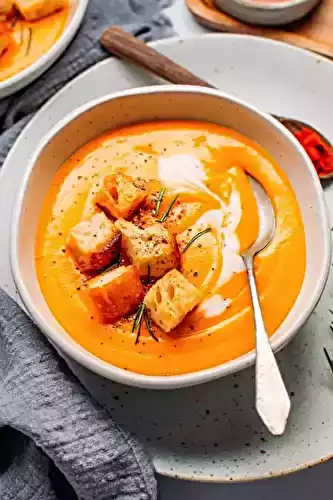 Velouté de patates douces à la muscade