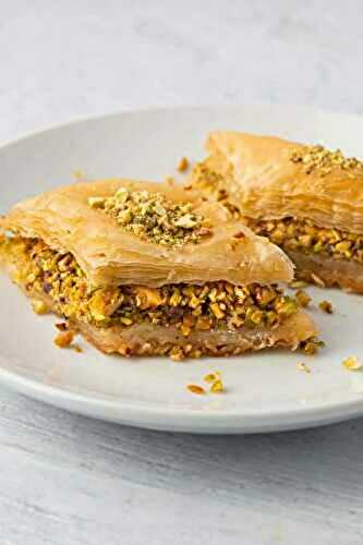 Baklava aux amandes et pistaches